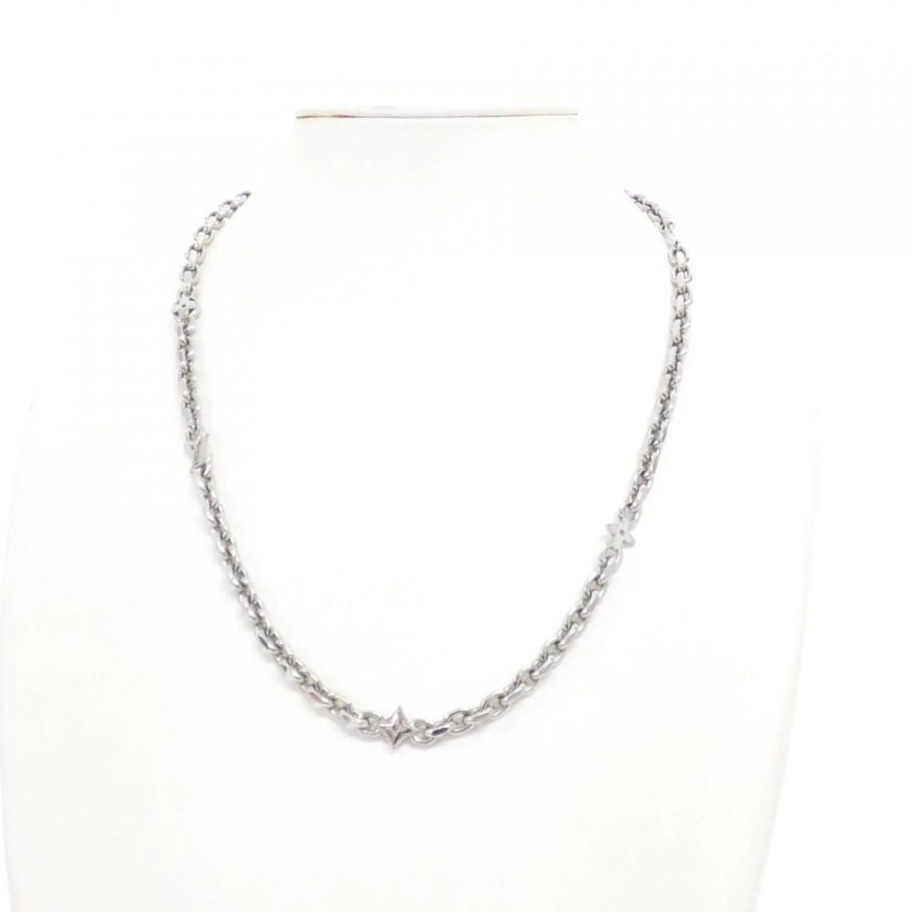 LOUIS VUITTON Silver Necklace - Picture 4 of 4